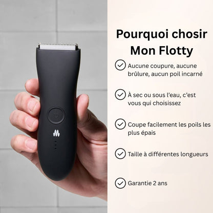 Mon Flotty - La tondeuse intime idéale pour un rasage parfait, zéro coupure, zéro brûlure