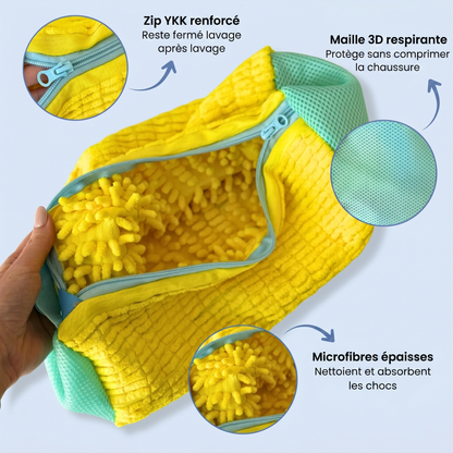 FLOTTY™  Chausse Pro — Sac Lavage Chaussures Machine à Laver | Des Baskets Comme Neuves Sans Effort
