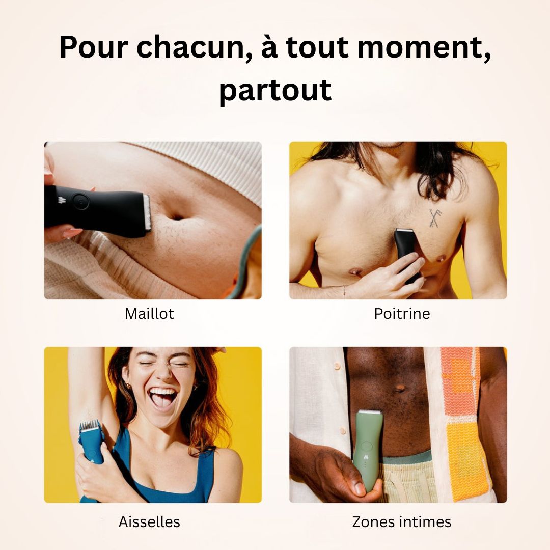 Mon Flotty - La tondeuse intime idéale pour un rasage parfait, zéro coupure, zéro brûlure