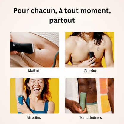 Mon Flotty - La tondeuse intime idéale pour un rasage parfait, zéro coupure, zéro brûlure