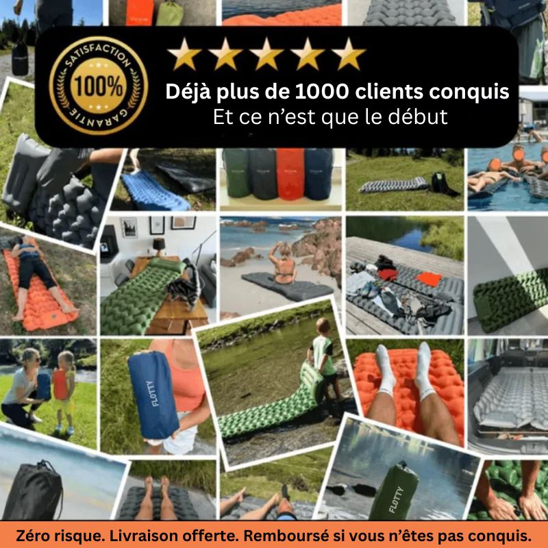 FLOTTY – Le matelas gonflable prêt en 30 secondes