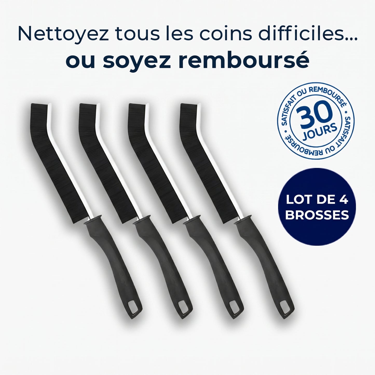 FLOTTY™ Brush — Pack de 4 Brosses pour Atteindre Chaque Recoin Inaccessible