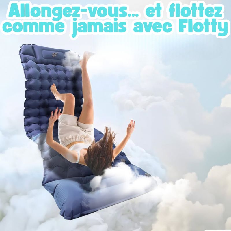 FLOTTY – Le matelas gonflable prêt en 30 secondes